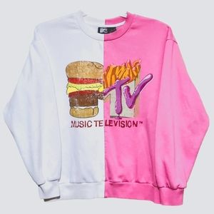 Rare MTV Burger and Fries Sweatshirt